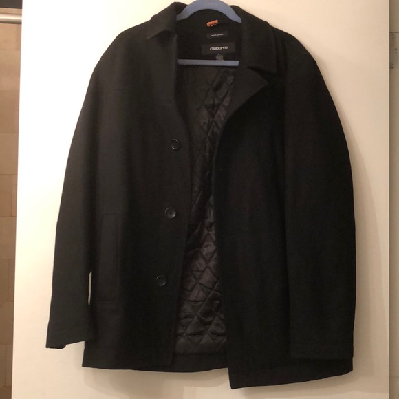 claiborne wool blend peacoat